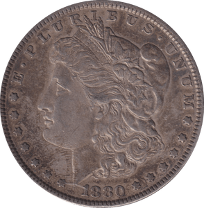 1880 SILVER MORGAN DOLLAR USA - SILVER WORLD COINS - Cambridgeshire Coins