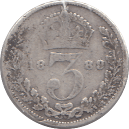 1880 SILVER THREEPENCE ( FAIR ) - THREEPENCE - Cambridgeshire Coins
