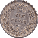 1880 SIXPENCE ( EF ) - SIXPENCE - Cambridgeshire Coins