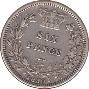 1880 SIXPENCE ( GF ) - SIXPENCE - Cambridgeshire Coins