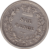 1880 SIXPENCE ( GF ) - SIXPENCE - Cambridgeshire Coins