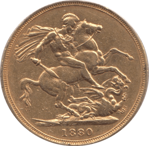 1880 SOVEREIGN ( GVF ) - Sovereign - Cambridgeshire Coins