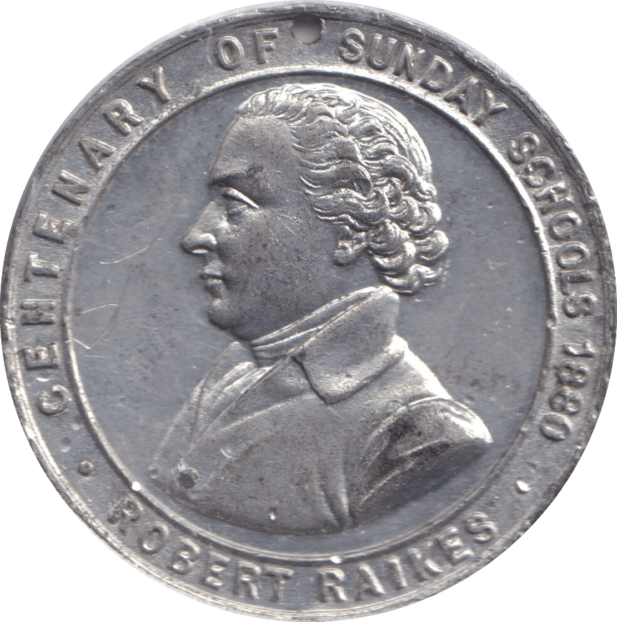 1880 SUNDAY SCHOOL MEDAL - MEDALS & MEDALLIONS - Cambridgeshire Coins