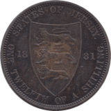 1881 1/12 SHILLING JERSEY - WORLD COINS - Cambridgeshire Coins