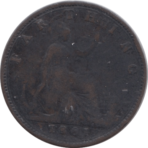 1881 FARTHING ( FINE ) - Farthing - Cambridgeshire Coins