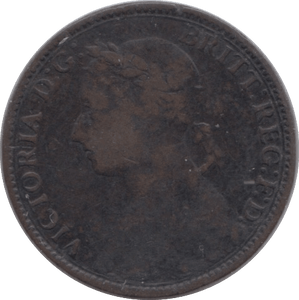 1881 FARTHING ( FINE ) - Farthing - Cambridgeshire Coins