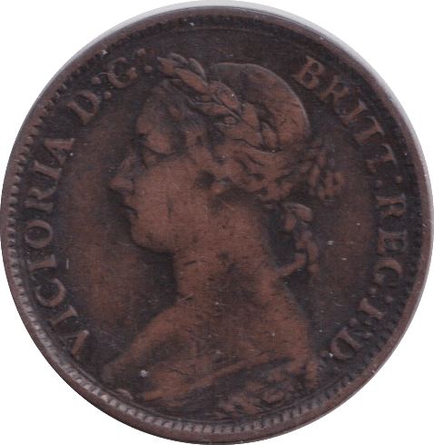 1881 FARTHING ( FINE ) - FARTHING - Cambridgeshire Coins