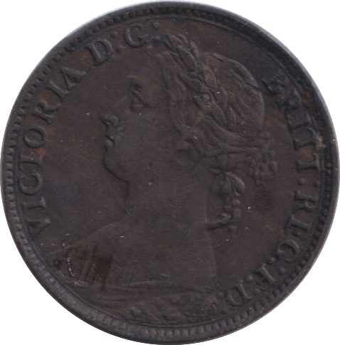 1881 FARTHING ( GVF ) - FARTHING - Cambridgeshire Coins