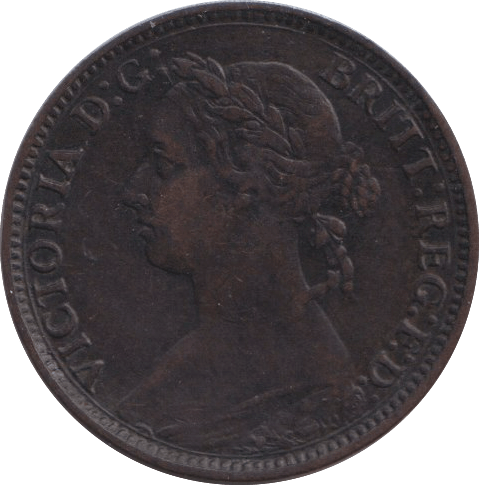 1881 FARTHING ( GVF ) - FARTHING - Cambridgeshire Coins