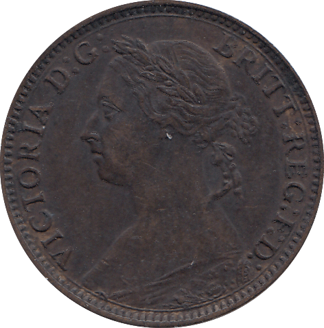 1881 FARTHING ( UNC ) - FARTHING - Cambridgeshire Coins