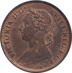 1881 FARTHING ( UNC ) - FARTHING - Cambridgeshire Coins