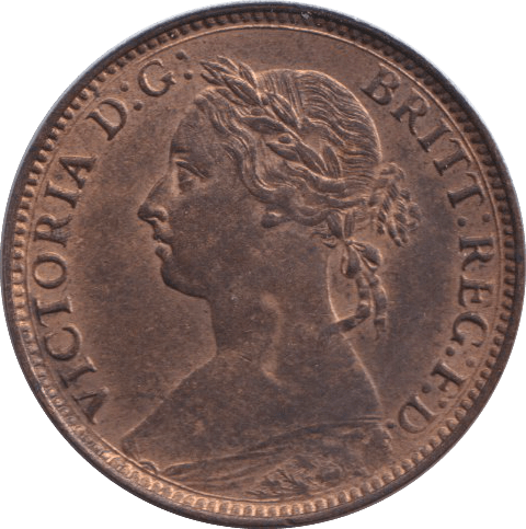 1881 FARTHING ( UNC ) - FARTHING - Cambridgeshire Coins
