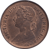 1881 FARTHING ( UNC ) - FARTHING - Cambridgeshire Coins