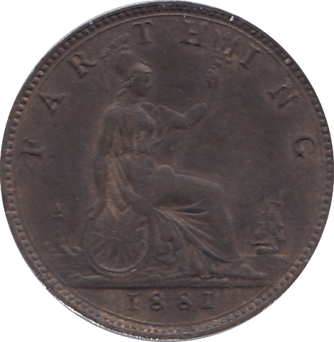 1881 FARTHING ( UNC ) - FARTHING - Cambridgeshire Coins