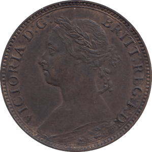1881 FARTHING ( UNC ) - FARTHING - Cambridgeshire Coins