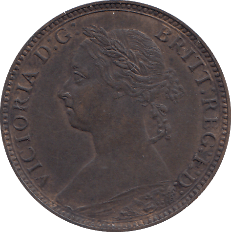 1881 FARTHING ( UNC ) - FARTHING - Cambridgeshire Coins