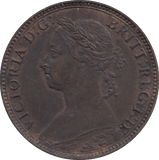 1881 FARTHING ( UNC ) - FARTHING - Cambridgeshire Coins