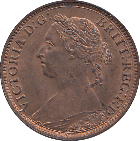 1881 FARTHING ( UNC ) - WORLD COINS - Cambridgeshire Coins