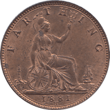 1881 FARTHING ( UNC ) - WORLD COINS - Cambridgeshire Coins