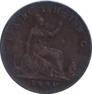 1881 FARTHING ( VF ) - Farthing - Cambridgeshire Coins