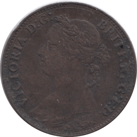 1881 FARTHING ( VF ) - Farthing - Cambridgeshire Coins