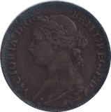 1881 FARTHING ( VF ) - Farthing - Cambridgeshire Coins