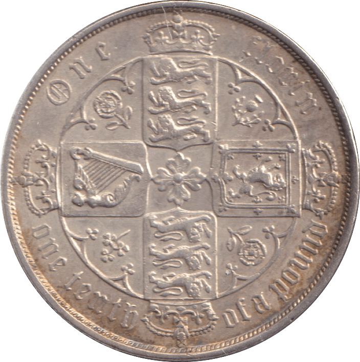 1881 FLORIN ( EF ) - FLORIN - Cambridgeshire Coins