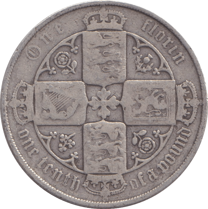 1881 FLORIN ( FINE ) 1 - FLORIN - Cambridgeshire Coins