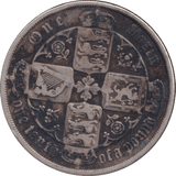 1881 FLORIN ( FINE ) - FLORIN - Cambridgeshire Coins