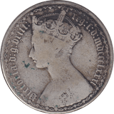 1881 FLORIN ( FINE ) - FLORIN - Cambridgeshire Coins