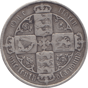 1881 FLORIN ( FINE ) - FLORIN - Cambridgeshire Coins