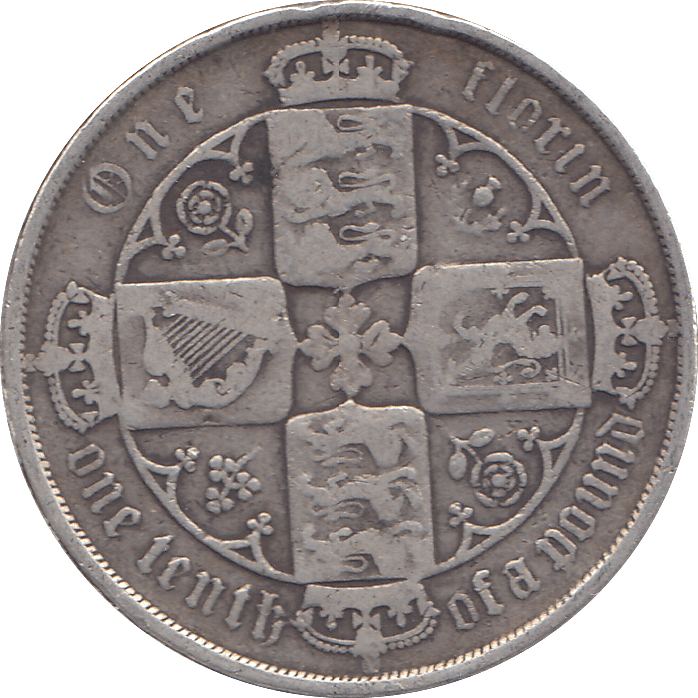 1881 FLORIN ( FINE ) - FLORIN - Cambridgeshire Coins
