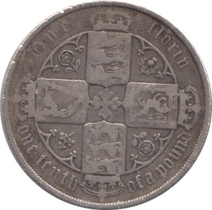 1881 FLORIN ( FINE ) - FLORIN - Cambridgeshire Coins