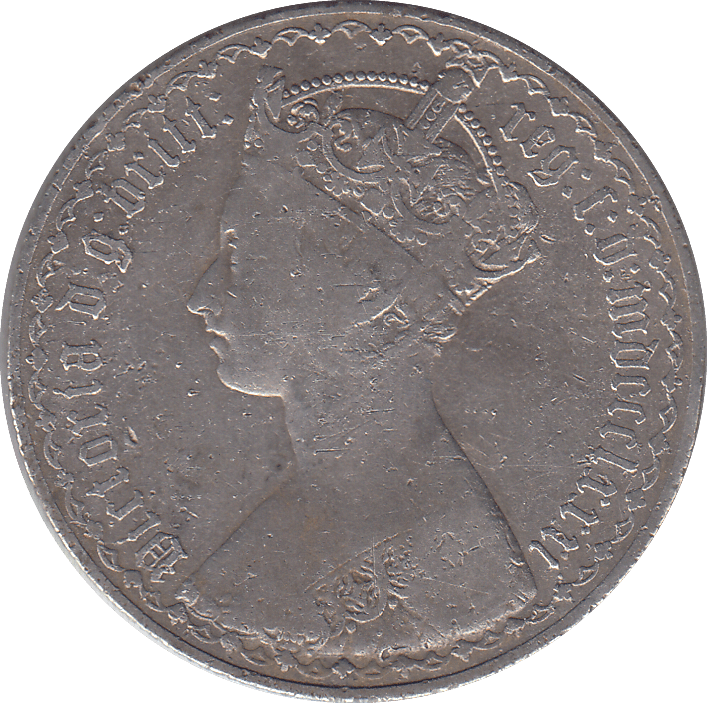 1881 FLORIN ( FINE ) - FLORIN - Cambridgeshire Coins
