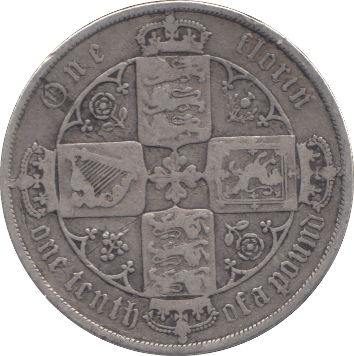 1881 FLORIN ( GF ) - FLORIN - Cambridgeshire Coins