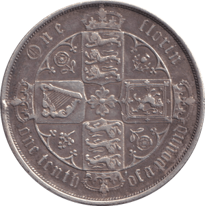 1881 FLORIN ( VF ) - FLORIN - Cambridgeshire Coins
