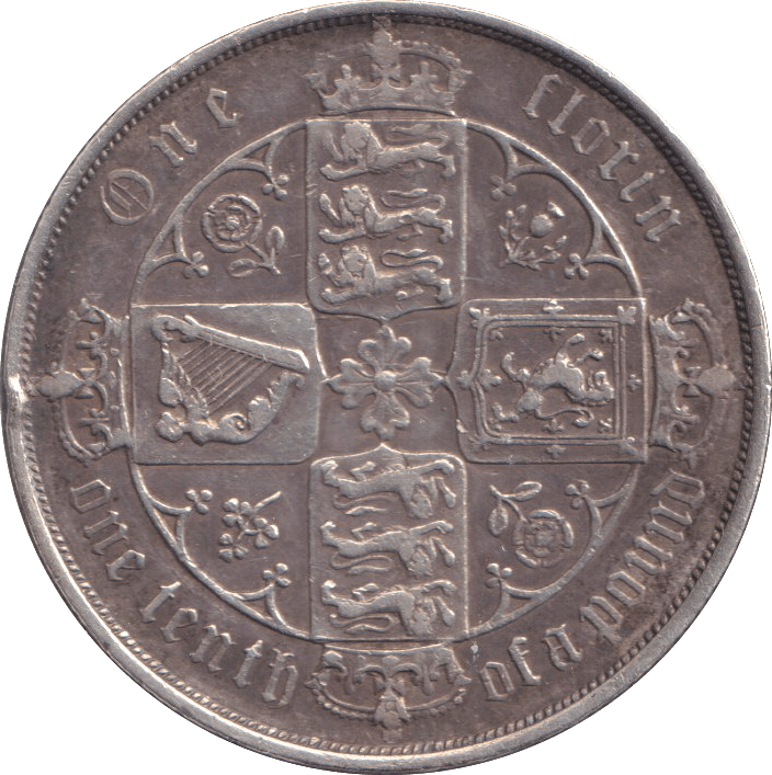 1881 FLORIN ( VF ) - FLORIN - Cambridgeshire Coins