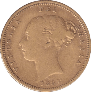 1881 GOLD HALF SOVEREIGN ( FINE ) - HALF SOVEREIGN - Cambridgeshire Coins