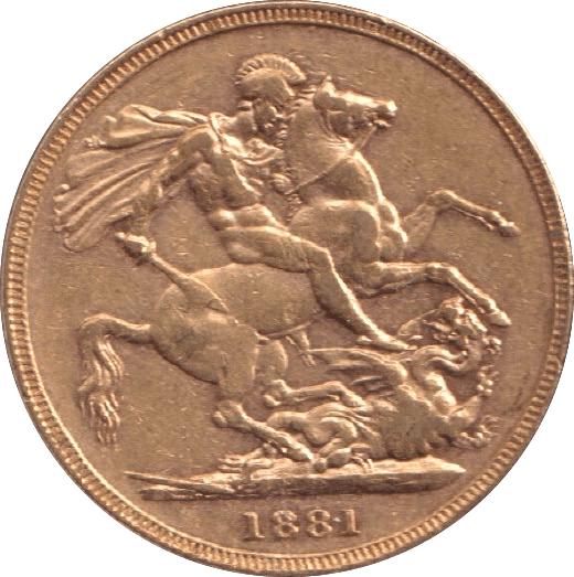 1881 GOLD SOVEREIGN ( EF ) MELBOURNE MINT - SOVEREIGN - Cambridgeshire Coins