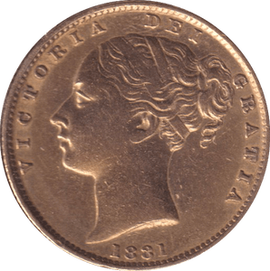 1881 GOLD SOVEREIGN ( EF ) SYDNEY MINT - SOVEREIGN - Cambridgeshire Coins