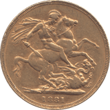 1881 GOLD SOVEREIGN ( GVF ) MELBOURNE MINT - SOVEREIGN - Cambridgeshire Coins