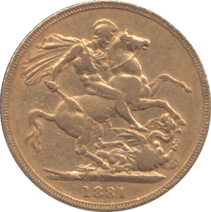 1881 GOLD SOVEREIGN ( VF ) SYDNEY MINT - SOVEREIGN - Cambridgeshire Coins