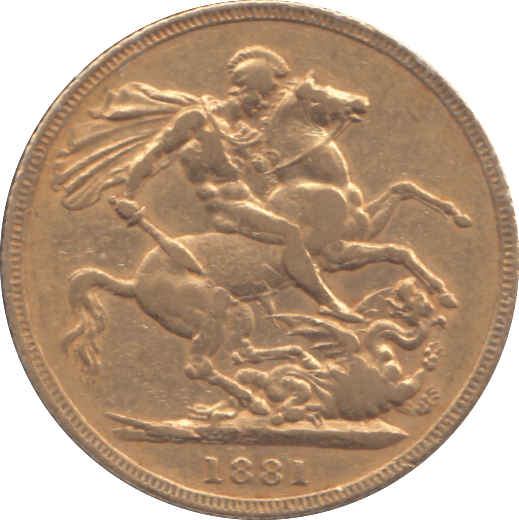 1881 GOLD SOVEREIGN ( VF ) SYDNEY MINT - SOVEREIGN - Cambridgeshire Coins