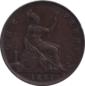 1881 H PENNY ( EF ) - PENNY - Cambridgeshire Coins