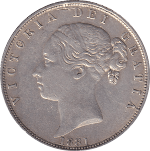 1881 HALFCROWN ( EF ) - HALFCROWN - Cambridgeshire Coins