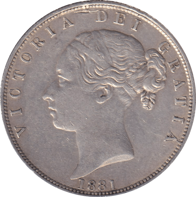 1881 HALFCROWN ( EF ) - HALFCROWN - Cambridgeshire Coins