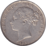 1881 HALFCROWN ( EF ) - HALFCROWN - Cambridgeshire Coins