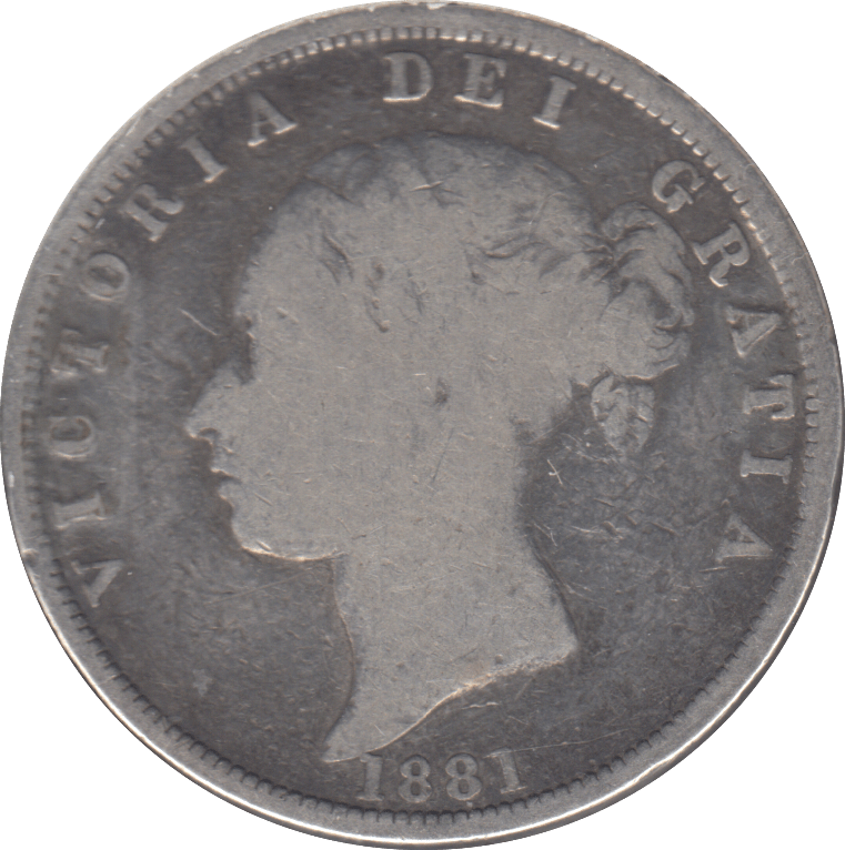 1881 HALFCROWN ( F ) - HALFCROWN - Cambridgeshire Coins