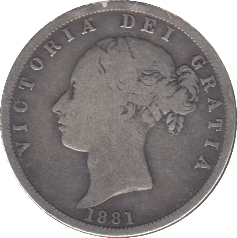 1881 HALFCROWN ( F ) - HALFCROWN - Cambridgeshire Coins
