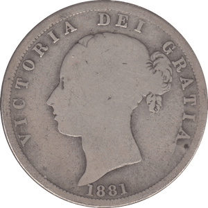 1881 HALFCROWN ( FAIR ) - Halfcrown - Cambridgeshire Coins